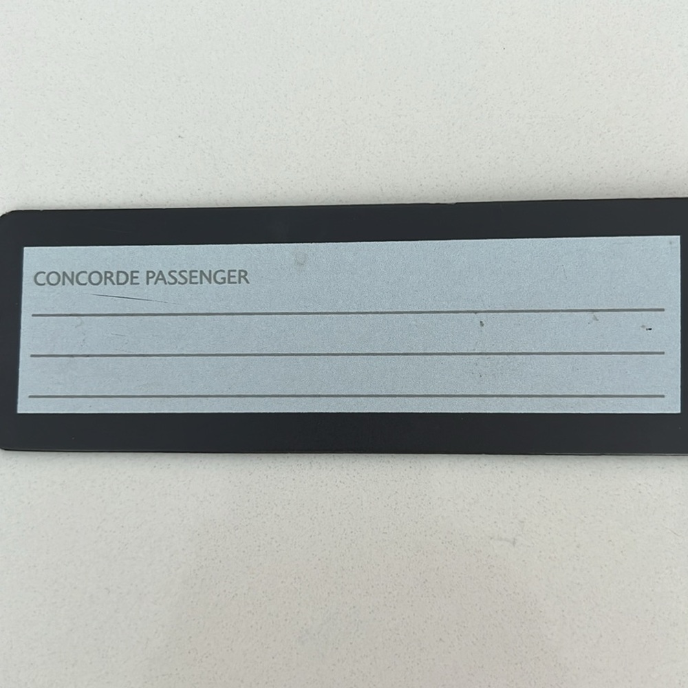 Rare Vintage British Airways Concorde Luggage Tags - Set of 2 - Collectible - Picture 9 of 10
